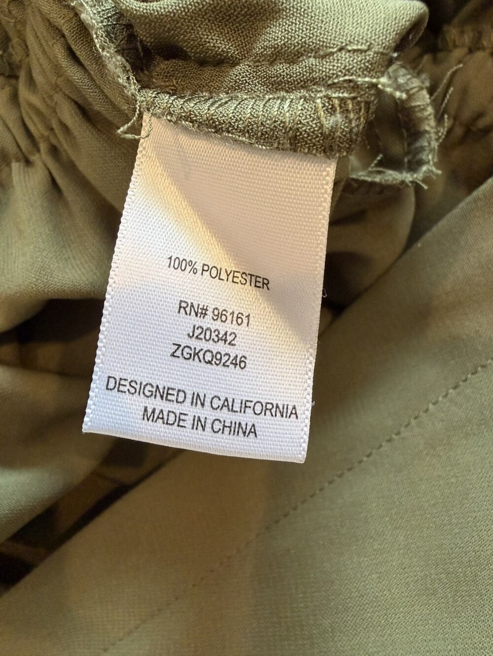 BeBop Olive Green Jumpsuit - Picture 4 of 5